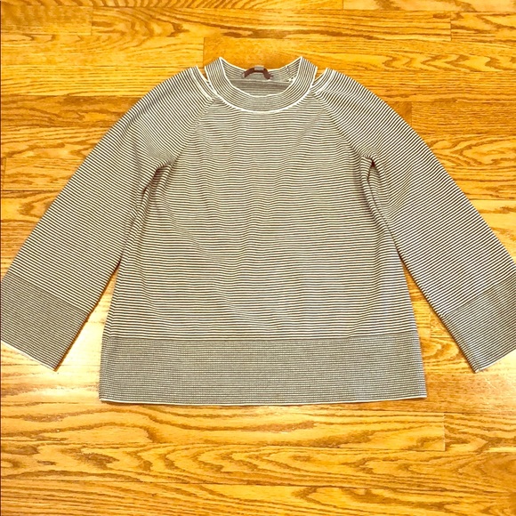 LOFT Sweaters - LOFT Striped Crew Neck Sweater